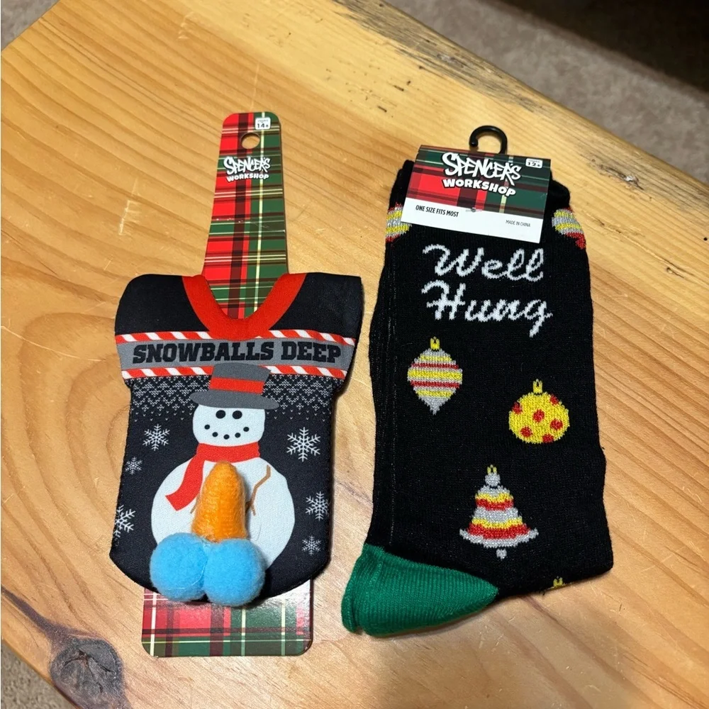 Set of 2 Christmas Stocking Or White Elephant Gift - Brand New with Tags